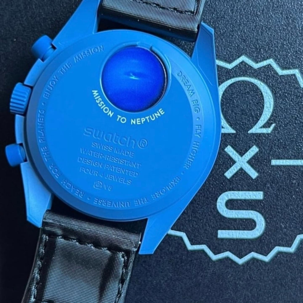 Omegaa x Swattch Bioceramic Moonswatch Mission to Neptune