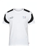 Pum_a BMW Logo Round Neck T Shirt White