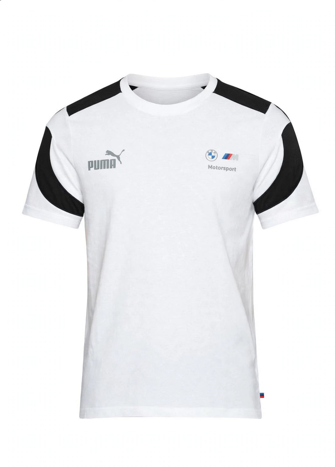 Pum_a BMW Logo Round Neck T Shirt White