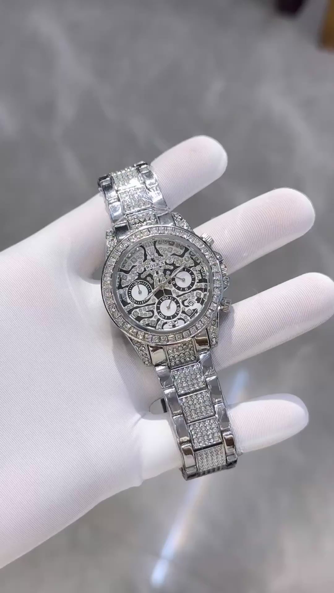 R_olex Oyster Perpetual Tiger Silver