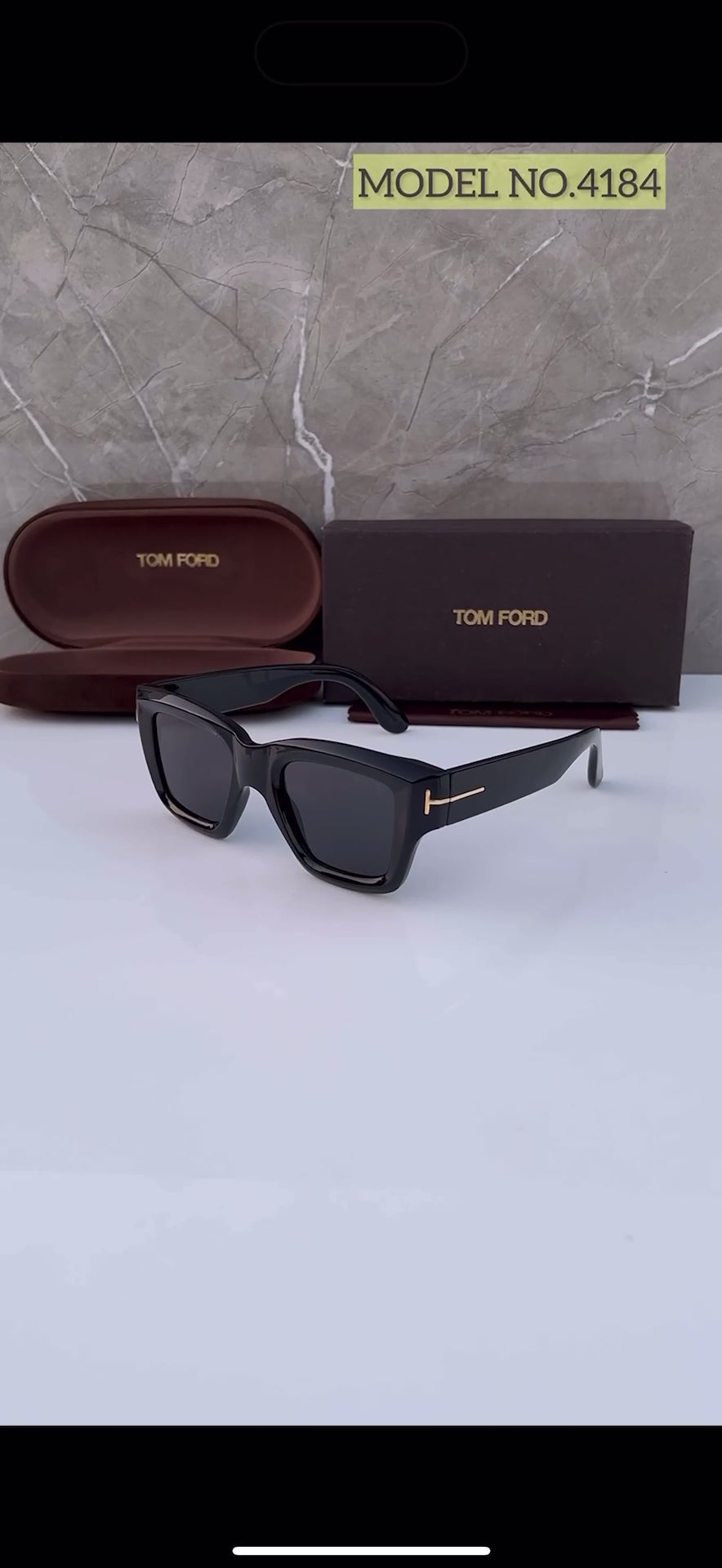 Tom Ford All Black 4184 Ultimate Luxury Shade With Original Packaging