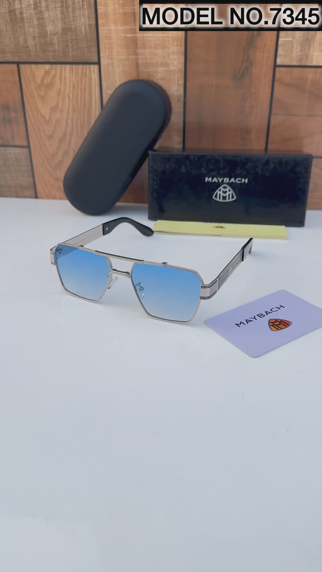 Maybac_h 7345 silver blue