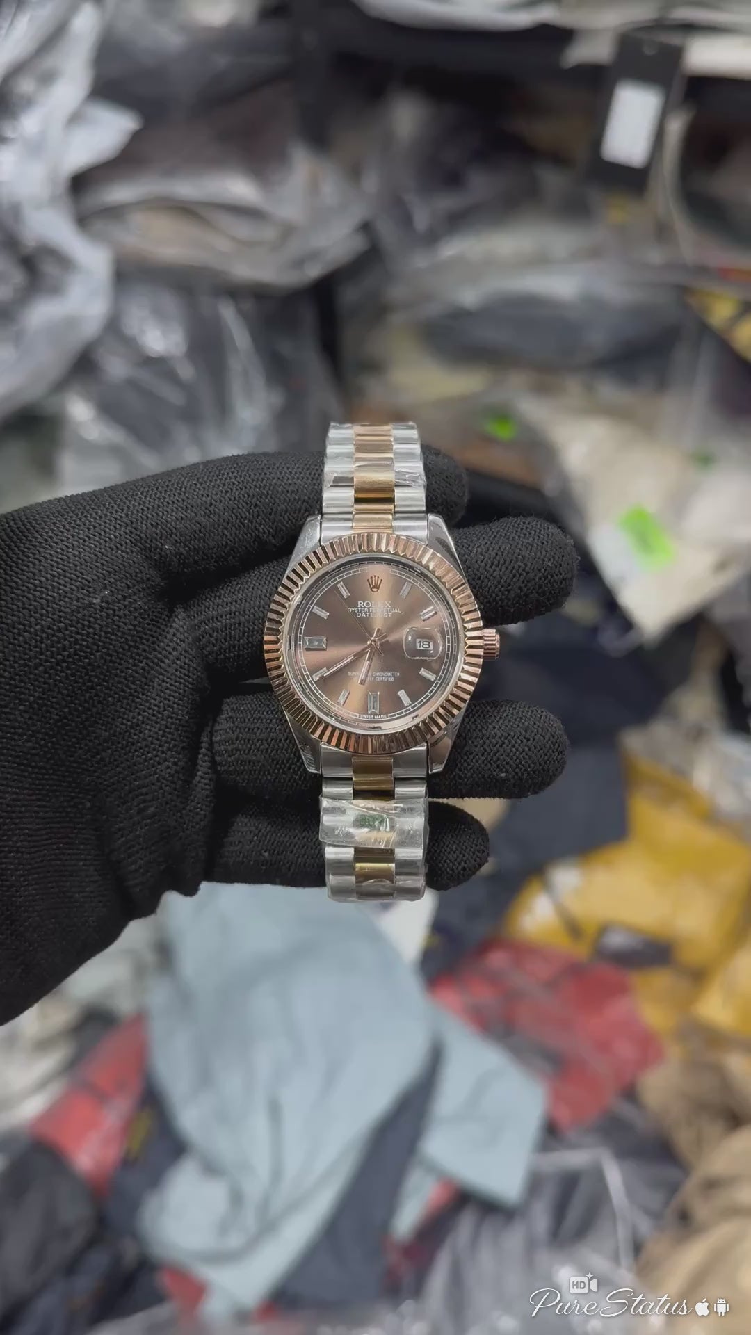 R_olex Oyster Perpetual Chocolate Diamond